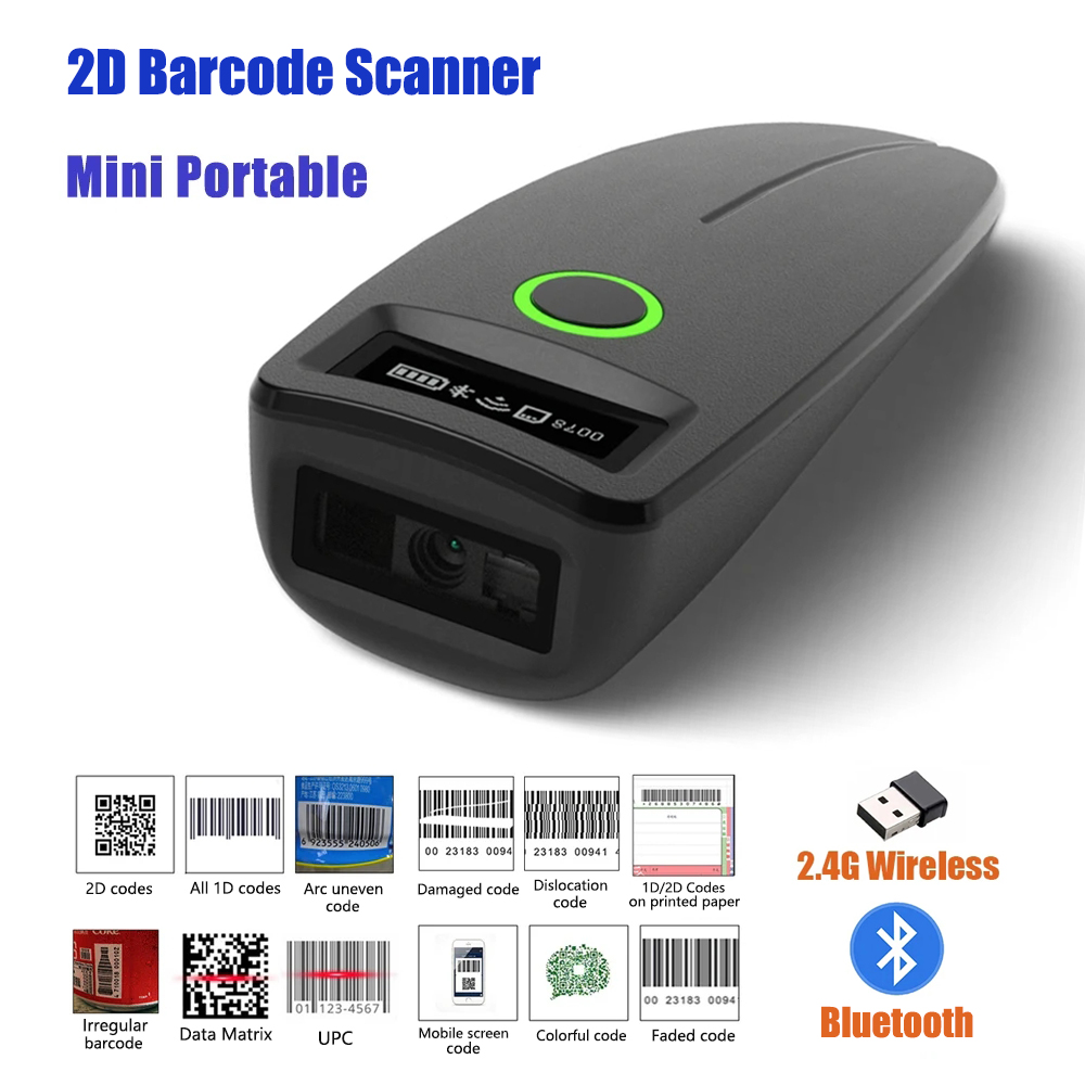 Document Scanner Portable - 2D Barkod Tarayıcı W7 Mini Kablosuz