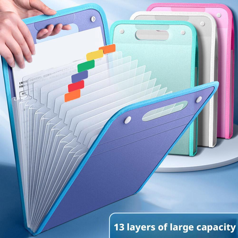 Document Scanner Portable - 13 Cepli Dosya Klasörleri Taşınabilir A4