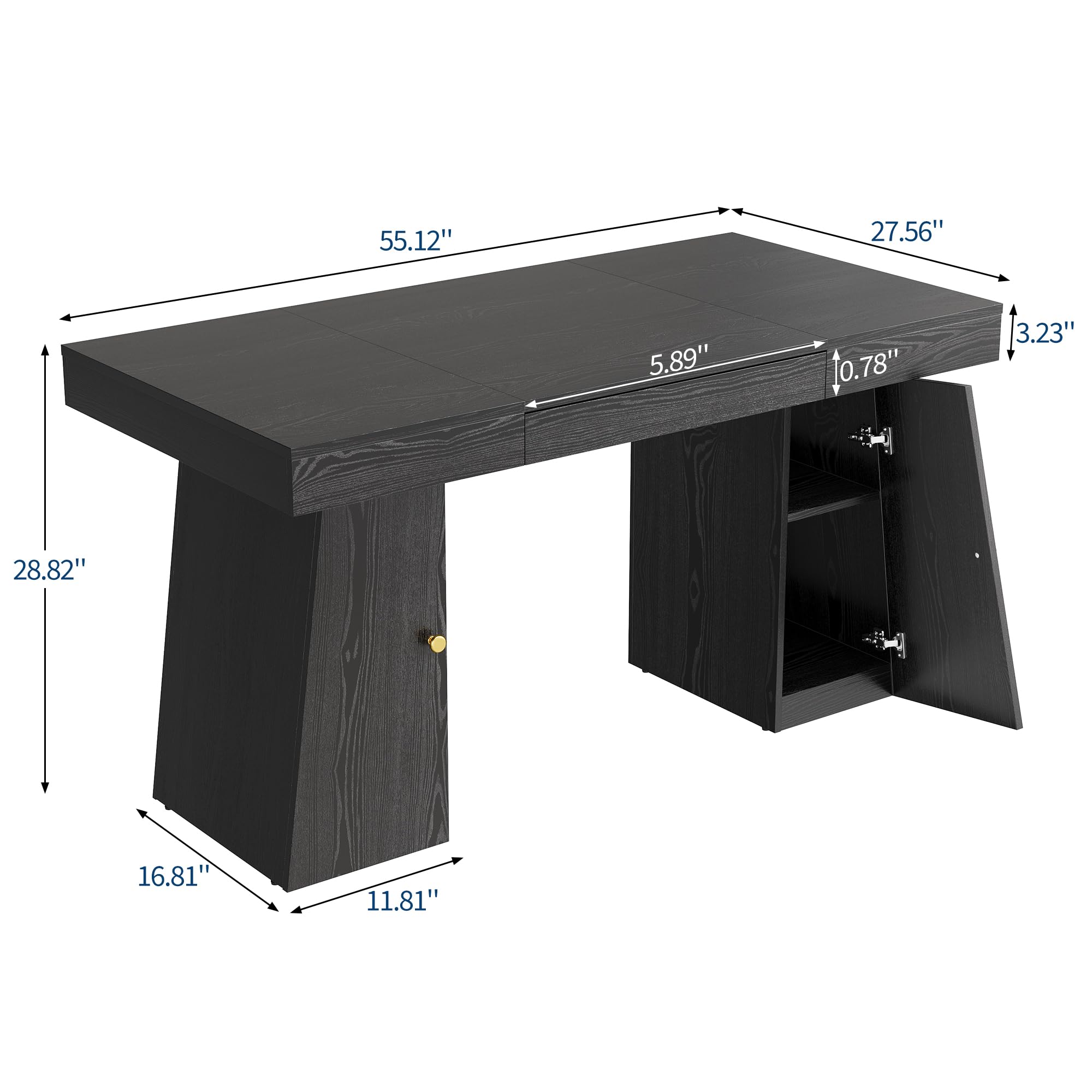 55 x 27,5 İnç Boyutlarında, Çe - Home Office Work Table incelemesi ve fiyatı