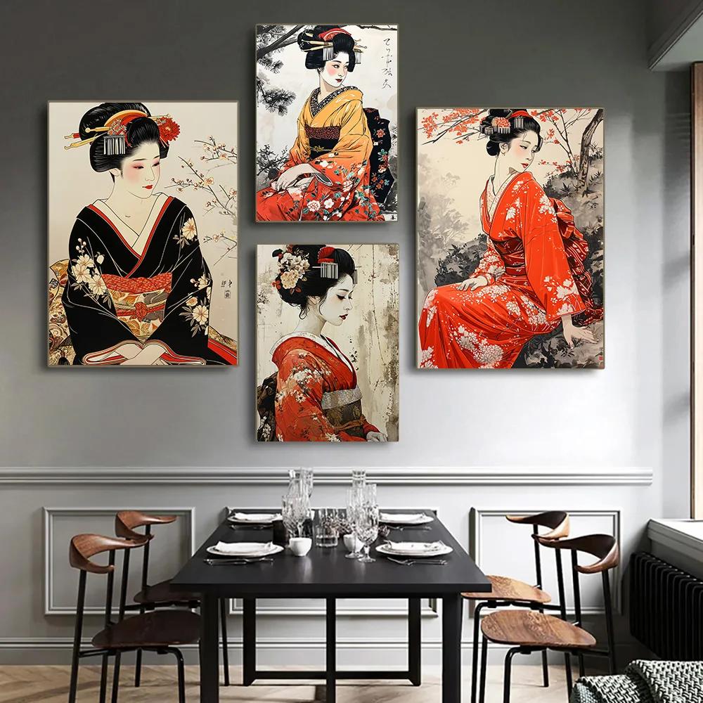 Zarif Kimono Geisha tuval duva - Home Office Room Inspiration incelemesi ve fiyatı