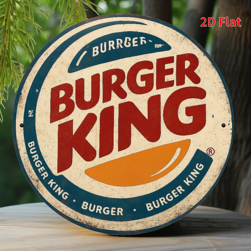 Burger King Retro ahşap logosu - Home Office Logo incelemesi ve fiyatı