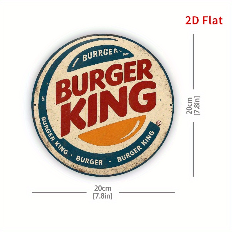 Burger King Retro ahşap logosu - Home Office Logo incelemesi ve fiyatı