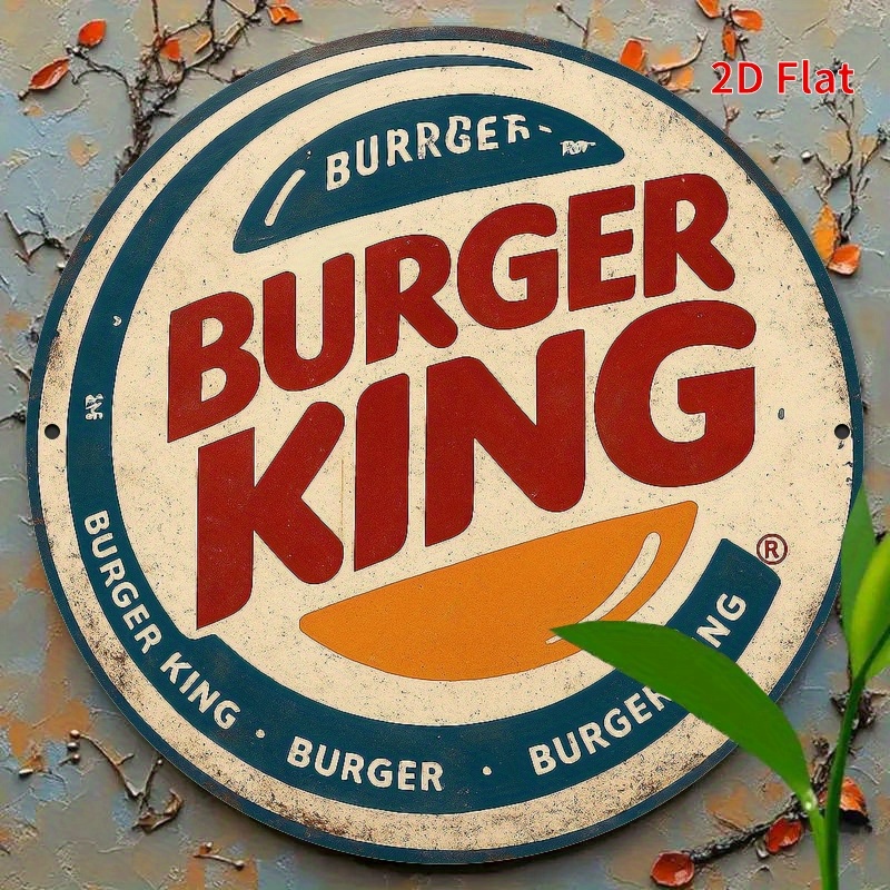 Burger King Retro ahşap logosu - Home Office Logo incelemesi ve fiyatı