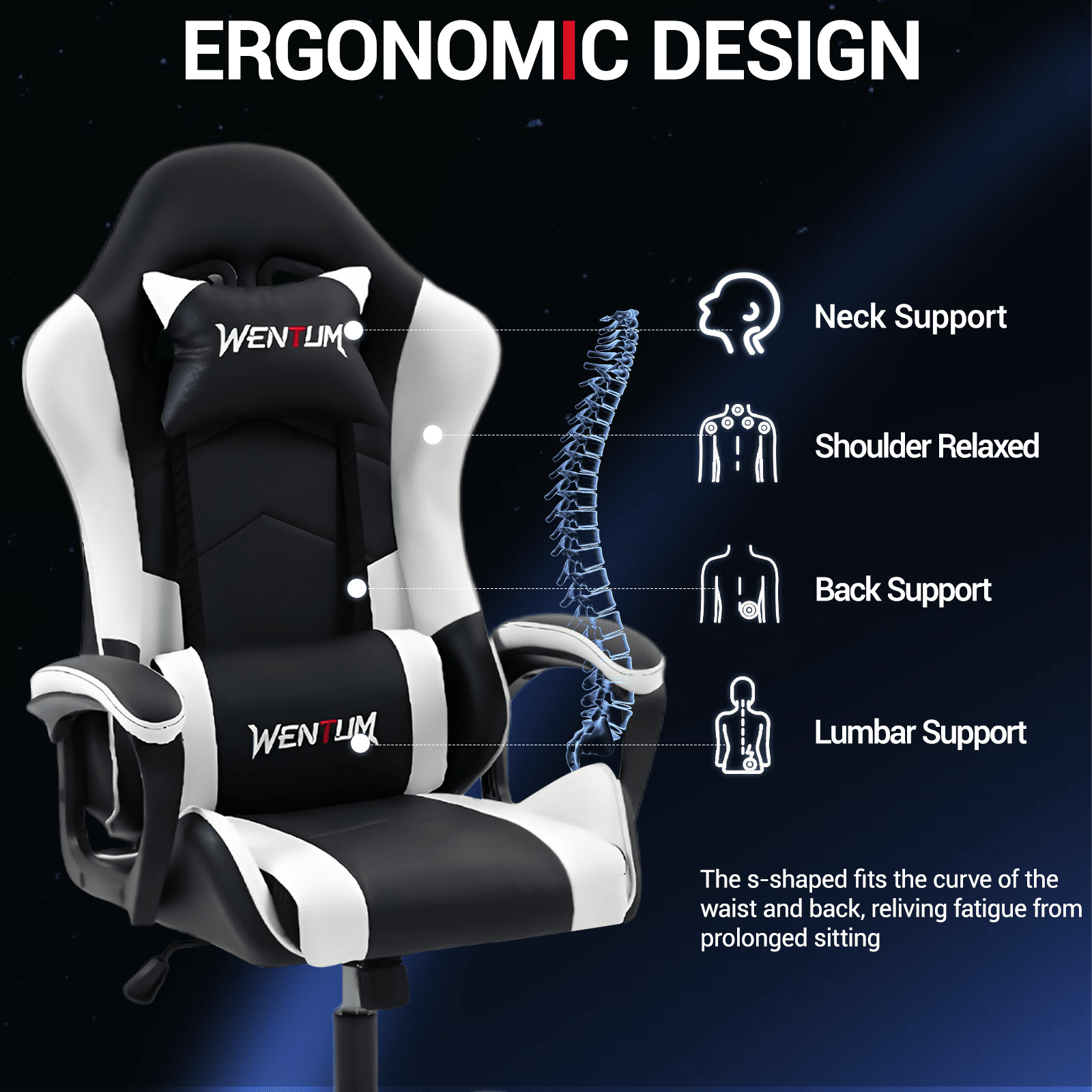 Ergonomik Oyun Koltuğu, Yarış  - Ergonomic Office Chair incelemesi ve fiyatı